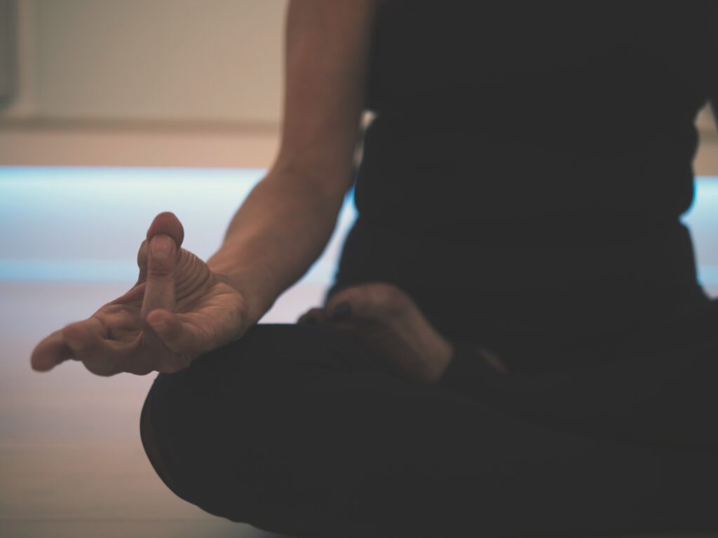 Yoga on the floor