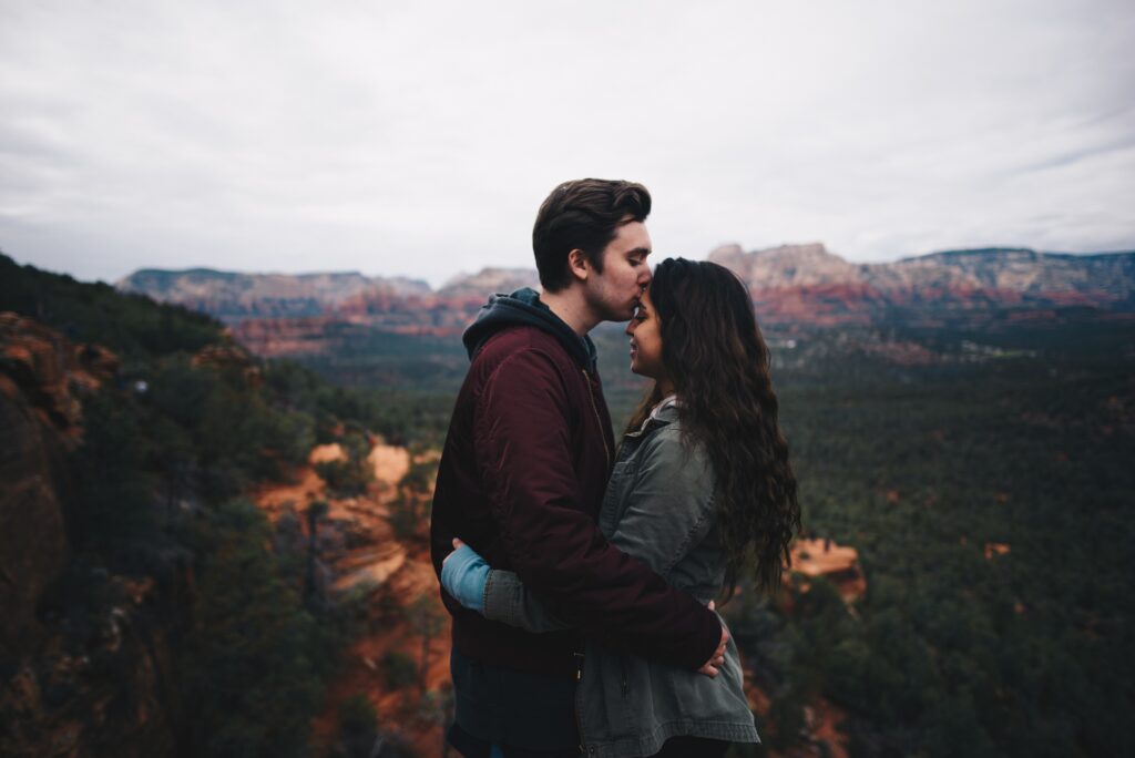 Forehead kiss