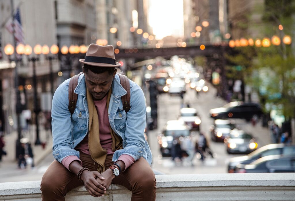 Man having deep thoughts